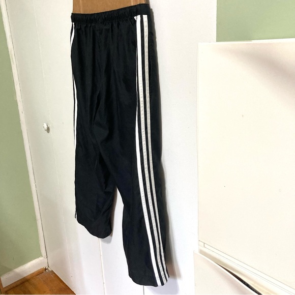Adidas 3 Stripe 3 Quarter Women's Black White Track Running Pants Medium - Picture 8 of 12